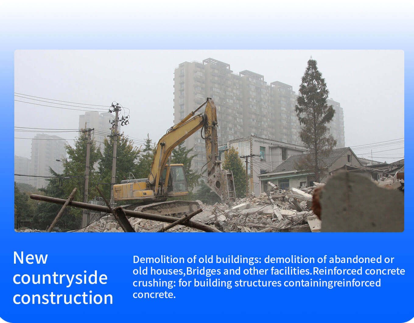 Artus hydraulic breakers application for building demolition