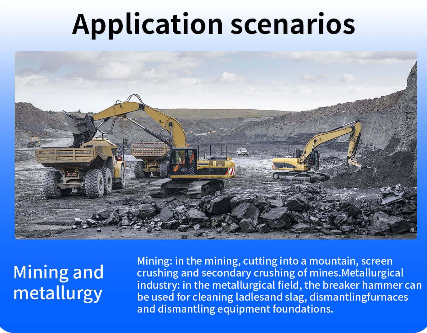 Artus hydraulic breakers application for mining
